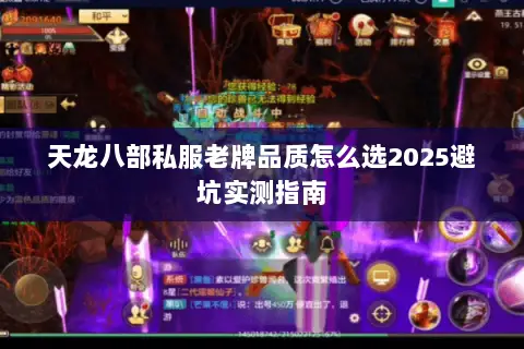 天龙八部私服老牌品质怎么选2025避坑实测指南 天龙八部私服老牌品质怎么选2025避坑实测指南