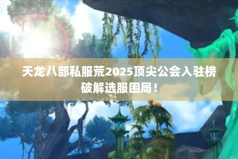 天龙八部私服荒2025顶尖公会入驻榜破解选服困局！