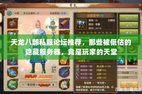 天龙八部私服论坛推荐,那些被低估的隐藏服务器,竟是玩家的天堂 天龙八部私服论坛推荐,那些被低估的隐藏服务器,竟是玩家的天堂