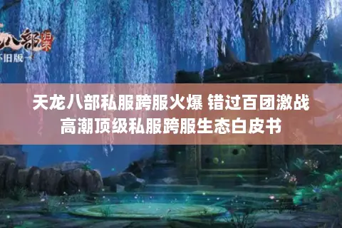 天龙八部私服跨服火爆 错过百团激战高潮顶级私服跨服生态白皮书 天龙八部私服跨服火爆 错过百团激战高潮顶级私服跨服生态白皮书