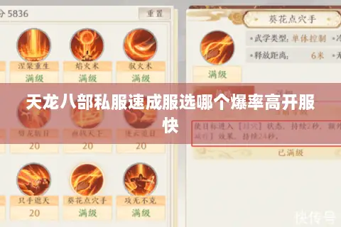 天龙八部私服速成服选哪个爆率高开服快 天龙八部私服速成服选哪个爆率高开服快