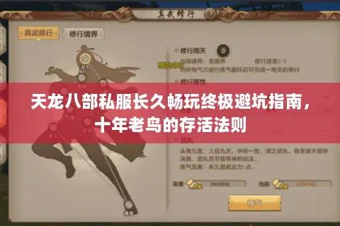 天龙八部私服长久畅玩终极避坑指南,十年老鸟的存活法则 天龙八部私服长久畅玩终极避坑指南,十年老鸟的存活法则