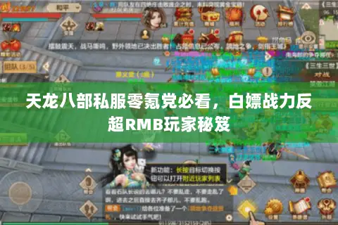 天龙八部私服零氪党必看,白嫖战力反超RMB玩家秘笈 天龙八部私服零氪党必看,白嫖战力反超RMB玩家秘笈