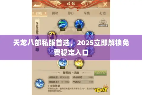 天龙八部私服首选，2025立即解锁免费稳定入口