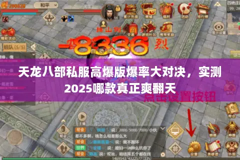 天龙八部私服高爆版爆率大对决，实测2025哪款真正爽翻天