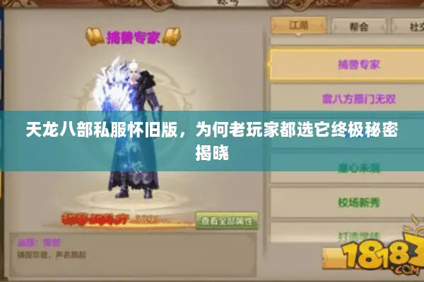 天龙八部私服怀旧版，为何老玩家都选它终极秘密揭晓