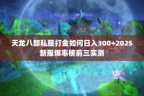 天龙八部私服打金如何日入300+2025新服爆率榜前三实测 天龙八部私服打金如何日入300+2025新服爆率榜前三实测