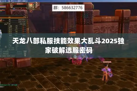 天龙八部私服技能效果大乱斗2025独家破解选服密码 天龙八部私服技能效果大乱斗2025独家破解选服密码