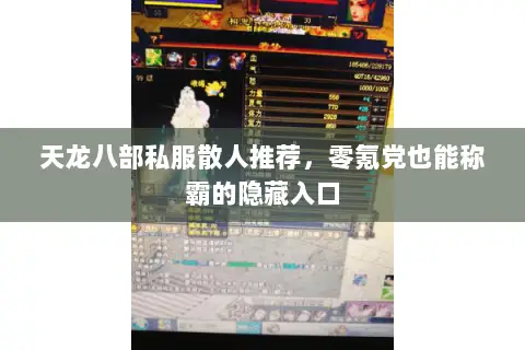 天龙八部私服散人推荐,零氪党也能称霸的隐藏入口 天龙八部私服散人推荐,零氪党也能称霸的隐藏入口