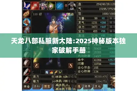 天龙八部私服新大陆:2025神秘版本独家破解手册 天龙八部私服新大陆:2025神秘版本独家破解手册