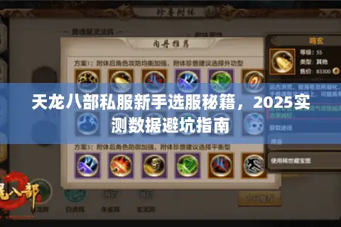 天龙八部私服新手选服秘籍,2025实测数据避坑指南 天龙八部私服新手选服秘籍,2025实测数据避坑指南