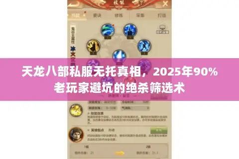 天龙八部私服无托真相，2025年90%老玩家避坑的绝杀筛选术