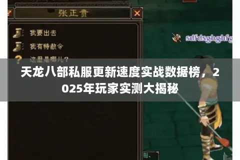 天龙八部私服更新速度实战数据榜,2025年玩家实测大揭秘 天龙八部私服更新速度实战数据榜,2025年玩家实测大揭秘