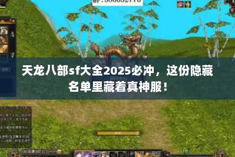 天龙八部sf大全2025必冲，这份隐藏名单里藏着真神服！