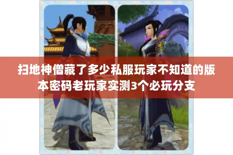 扫地神僧藏了多少私服玩家不知道的版本密码老玩家实测3个必玩分支 扫地神僧藏了多少私服玩家不知道的版本密码老玩家实测3个必玩分支