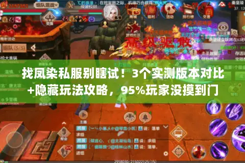 找凤染私服别瞎试!3个实测版本对比+隐藏玩法攻略,95%玩家没摸到门 找凤染私服别瞎试!3个实测版本对比+隐藏玩法攻略,95%玩家没摸到门