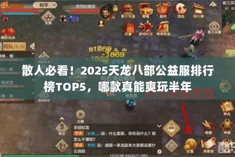 散人必看！2025天龙八部公益服排行榜TOP5，哪款真能爽玩半年