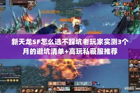 新天龙SF怎么选不踩坑老玩家实测3个月的避坑清单+高玩私藏服推荐 新天龙SF怎么选不踩坑老玩家实测3个月的避坑清单+高玩私藏服推荐