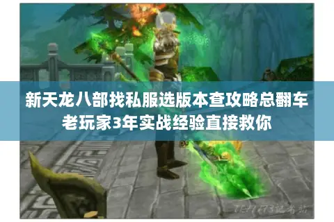 新天龙八部找私服选版本查攻略总翻车老玩家3年实战经验直接救你