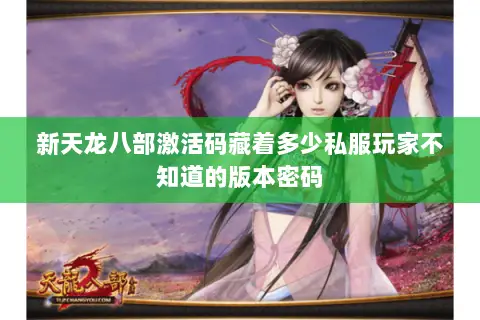 新天龙八部激活码藏着多少私服玩家不知道的版本密码 新天龙八部激活码藏着多少私服玩家不知道的版本密码