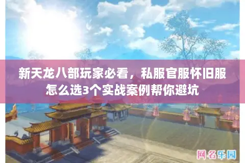 新天龙八部玩家必看,私服官服怀旧服怎么选3个实战案例帮你避坑 新天龙八部玩家必看,私服官服怀旧服怎么选3个实战案例帮你避坑