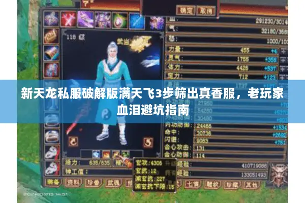新天龙私服破解版满天飞3步筛出真香服,老玩家血泪避坑指南 新天龙私服破解版满天飞3步筛出真香服,老玩家血泪避坑指南