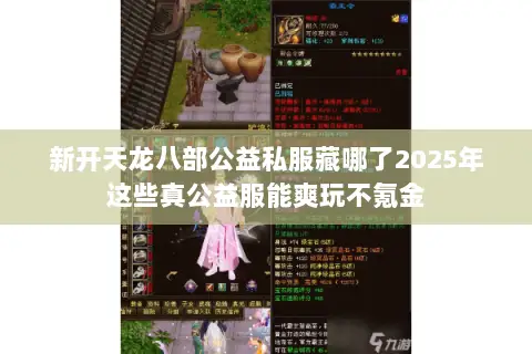 新开天龙八部公益私服藏哪了2025年这些真公益服能爽玩不氪金 新开天龙八部公益私服藏哪了2025年这些真公益服能爽玩不氪金