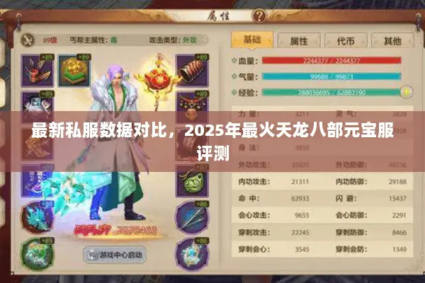 最新私服数据对比，2025年最火天龙八部元宝服评测