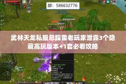 武林天龙私服总踩雷老玩家泄露3个隐藏高玩版本+1套必看攻略 武林天龙私服总踩雷老玩家泄露3个隐藏高玩版本+1套必看攻略