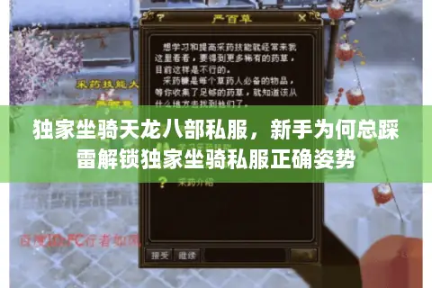 独家坐骑天龙八部私服,新手为何总踩雷解锁独家坐骑私服正确姿势 独家坐骑天龙八部私服,新手为何总踩雷解锁独家坐骑私服正确姿势