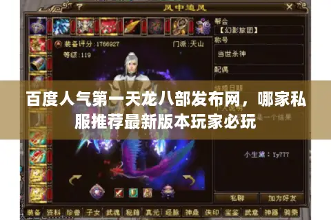 百度人气第一天龙八部发布网，哪家私服推荐最新版本玩家必玩