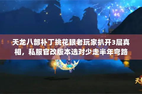 天龙八部补丁挑花眼老玩家扒开3层真相,私服官改版本选对少走半年弯路 天龙八部补丁挑花眼老玩家扒开3层真相,私服官改版本选对少走半年弯路