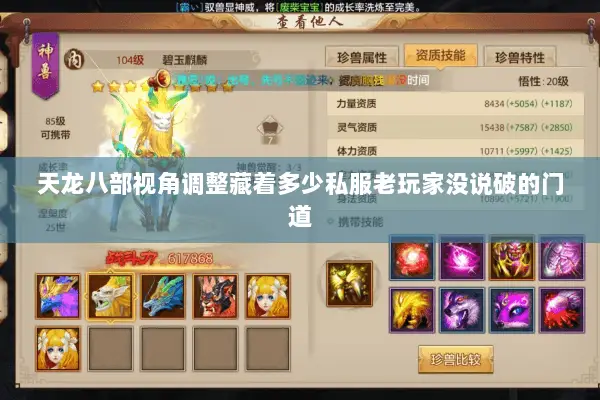 天龙八部视角调整藏着多少私服老玩家没说破的门道 天龙八部视角调整藏着多少私服老玩家没说破的门道