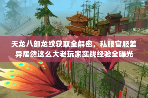天龙八部龙纹获取全解密,私服官服差异居然这么大老玩家实战经验全曝光 天龙八部龙纹获取全解密,私服官服差异居然这么大老玩家实战经验全曝光
