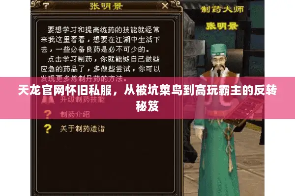 天龙官网怀旧私服,从被坑菜鸟到高玩霸主的反转秘笈 天龙官网怀旧私服,从被坑菜鸟到高玩霸主的反转秘笈