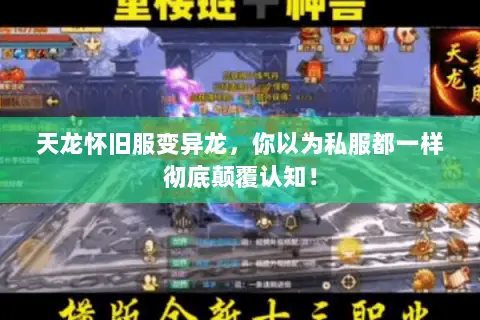 天龙怀旧服变异龙,你以为私服都一样彻底颠覆认知! 天龙怀旧服变异龙,你以为私服都一样彻底颠覆认知!