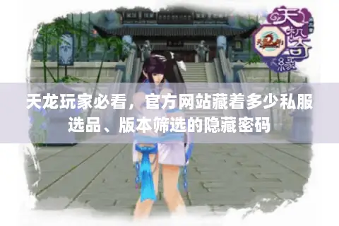 天龙玩家必看，官方网站藏着多少私服选品、版本筛选的隐藏密码