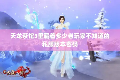 天龙茶馆3里藏着多少老玩家不知道的私服版本密码 天龙茶馆3里藏着多少老玩家不知道的私服版本密码