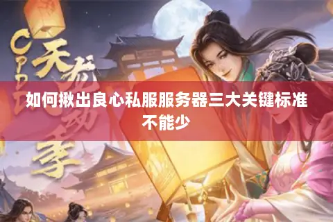 如何揪出良心私服服务器三大关键标准不能少 如何揪出良心私服服务器三大关键标准不能少