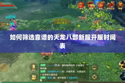 如何筛选靠谱的天龙八部新服开服时间表