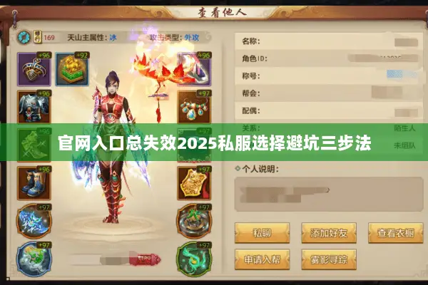 官网入口总失效2025私服选择避坑三步法
