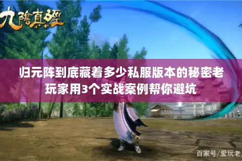 归元阵到底藏着多少私服版本的秘密老玩家用3个实战案例帮你避坑 归元阵到底藏着多少私服版本的秘密老玩家用3个实战案例帮你避坑