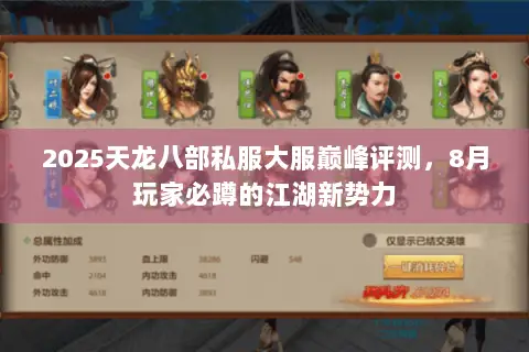 2025天龙八部私服大服巅峰评测,8月玩家必蹲的江湖新势力 2025天龙八部私服大服巅峰评测,8月玩家必蹲的江湖新势力