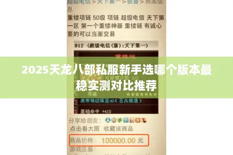 2025天龙八部私服新手选哪个版本最稳实测对比推荐 2025天龙八部私服新手选哪个版本最稳实测对比推荐