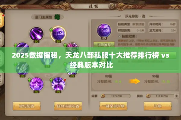 2025数据揭秘,天龙八部私服十大推荐排行榜 vs 经典版本对比 2025数据揭秘,天龙八部私服十大推荐排行榜 vs 经典版本对比