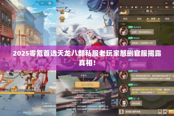 2025零氪首选天龙八部私服老玩家怒删官服揭露真相！