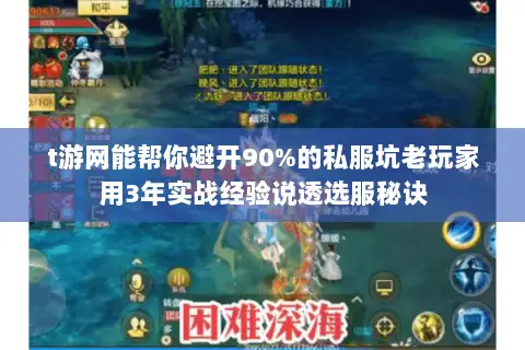 t游网能帮你避开90%的私服坑老玩家用3年实战经验说透选服秘诀 t游网能帮你避开90%的私服坑老玩家用3年实战经验说透选服秘诀