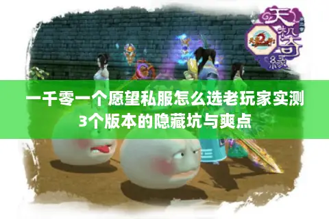 一千零一个愿望私服怎么选老玩家实测3个版本的隐藏坑与爽点