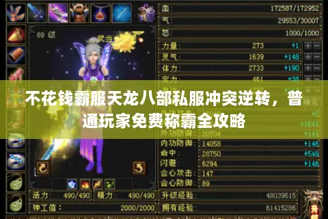 不花钱霸服天龙八部私服冲突逆转,普通玩家免费称霸全攻略 不花钱霸服天龙八部私服冲突逆转,普通玩家免费称霸全攻略
