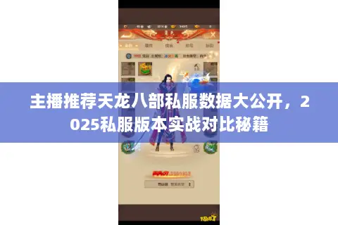 主播推荐天龙八部私服数据大公开,2025私服版本实战对比秘籍 主播推荐天龙八部私服数据大公开,2025私服版本实战对比秘籍